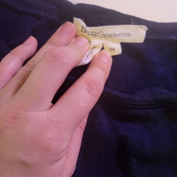 BCBGENERATION Black 3/4 sleeve Shirt Size XS Pardon My French - Picture 4 of 7